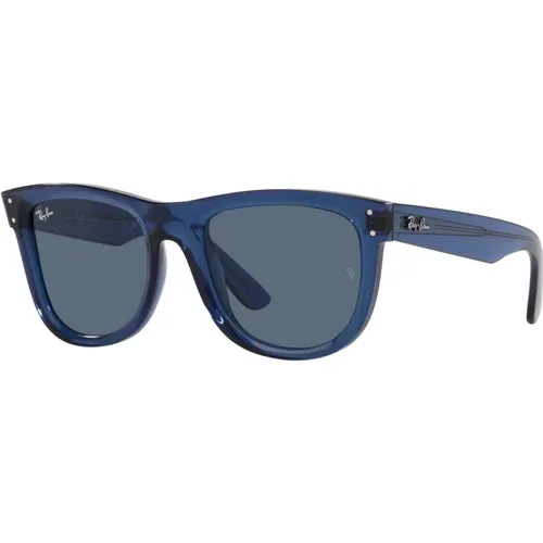Transparente Blaue Marine Sonnenbrille , unisex, Größe: 50 MM - Ray-Ban - Modalova