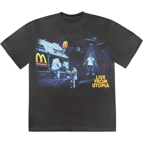 Limitierte Auflage Utopia T-shirt Schwarz , Herren, Größe: L - Travis Scott - Modalova