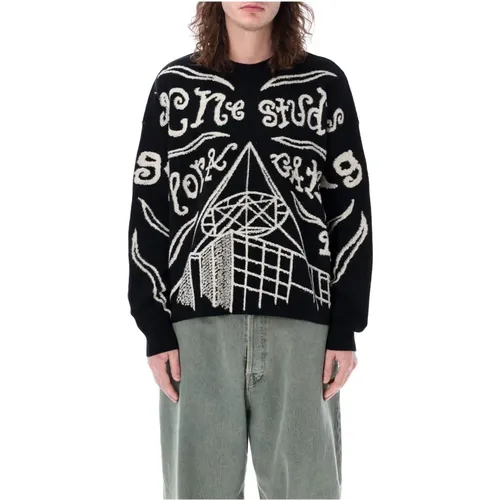 Jacquard Sweater , male, Sizes: L, M - Acne Studios - Modalova