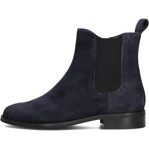 Blaue Wildleder Stiefeletten 3422 , Damen, Größe: 39 EU - Notre-v - Modalova