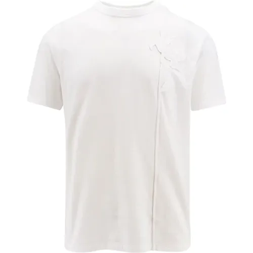 Weißes Crew-neck T-Shirt , Herren, Größe: XL - Valentino - Modalova