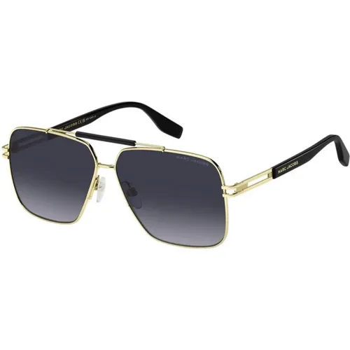 Schwarze Sonnenbrille mit dunkelgrau getönten Gläsern - Marc Jacobs - Modalova