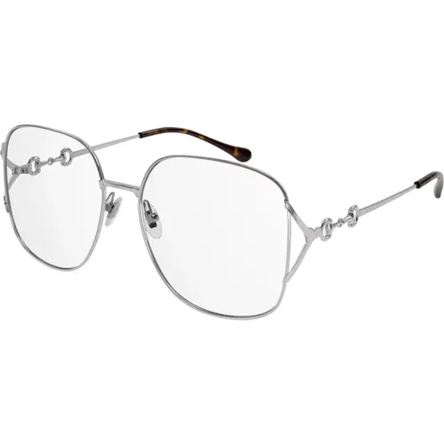Silver Eyewear Frames , unisex, Sizes: 58 MM - Gucci - Modalova