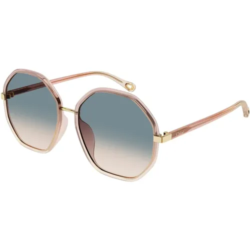 Sunglasses,Braun Shaded Sonnenbrille - Chloé - Modalova