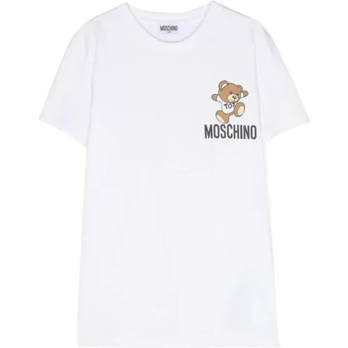 Bärenprint T-shirt Weiß Moschino - Moschino - Modalova