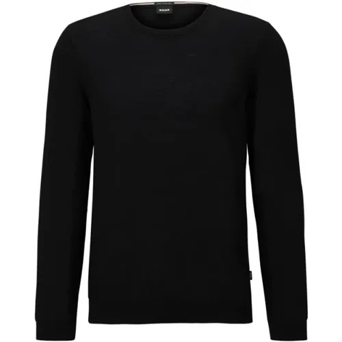 Slim Fit Virgin Wool Sweater , male, Sizes: L, 2XL, 3XL - Hugo Boss - Modalova