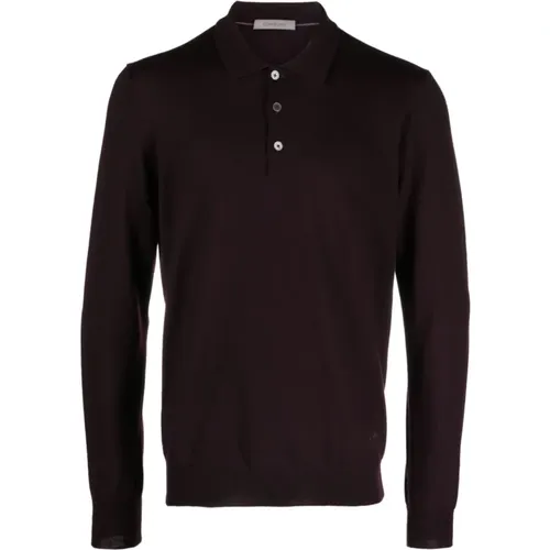 Knitted Wool Polo Shirt , male, Sizes: 3XL - Corneliani - Modalova