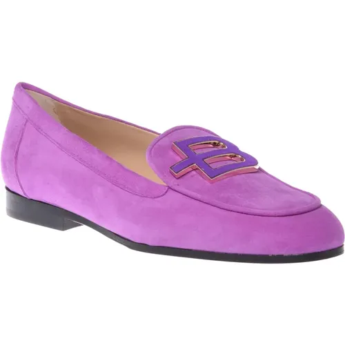 Loafers in suede , Damen, Größe: 38 1/2 EU - Baldinini - Modalova