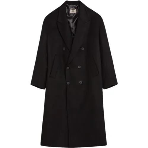 Double-Breasted Coat with Notched Lapels , male, Sizes: L - A Paper Kid - Modalova