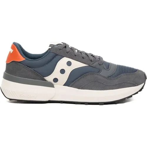 Lace-Up Cotton Sneakers , male, Sizes: 8 UK, 6 1/2 UK, 11 UK, 7 UK, 9 1/2 UK, 8 1/2 UK, 10 UK, 9 UK, 10 1/2 UK, 7 1/2 UK - Saucony - Modalova