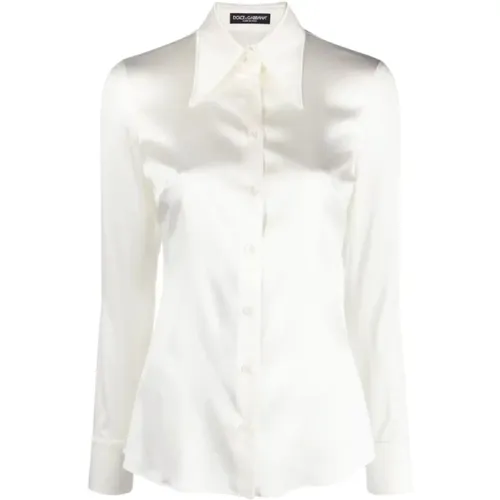 Exquisite Silk Shirt , female, Sizes: XS - Dolce & Gabbana - Modalova