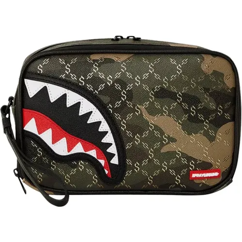 Pattern Over Camo Pouch , female, Sizes: ONE SIZE - Sprayground - Modalova