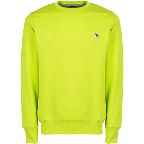 Limettengrüner Zebra Logo Sweatshirt , Herren, Größe: S - PS By Paul Smith - Modalova