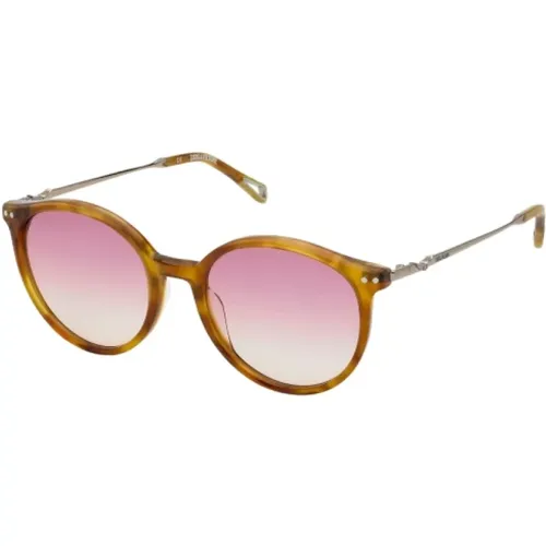 Braune Acetat und Metall Sonnenbrille - Zadig & Voltaire - Modalova