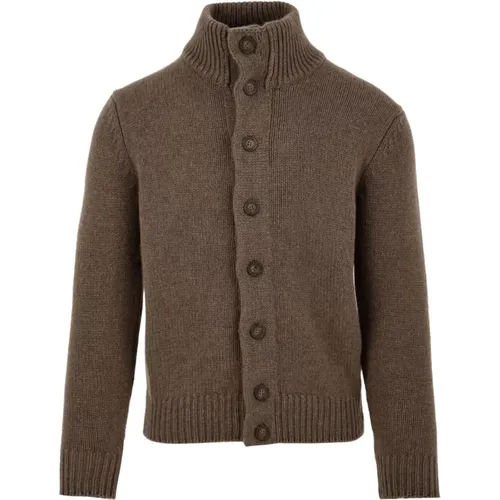 Y23998 110 Cardigan Cardigan for Men , male, Sizes: M - Filippo De Laurentiis - Modalova