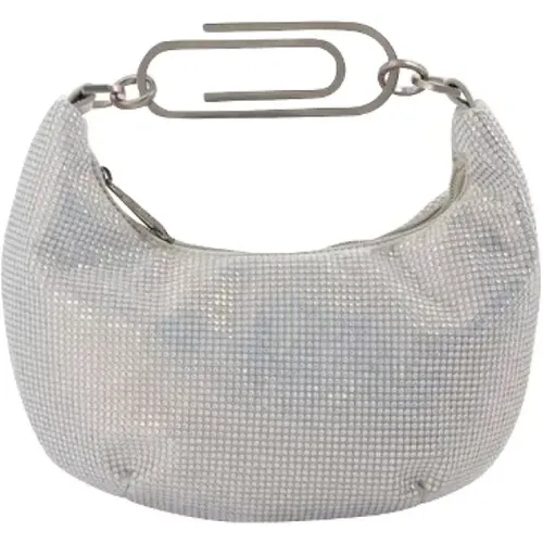 Fabric handbags , female, Sizes: ONE SIZE - Off White - Modalova