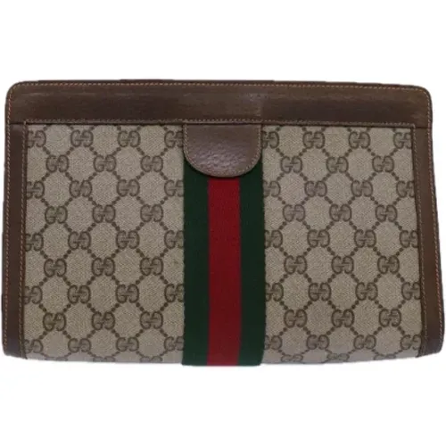 Pre-owned Canvas clutches , female, Sizes: ONE SIZE - Gucci Vintage - Modalova