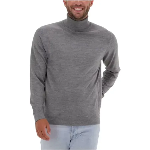 Merino Coolmax Strick Rollkragen Pullover , Herren, Größe: S - Selected Homme - Modalova