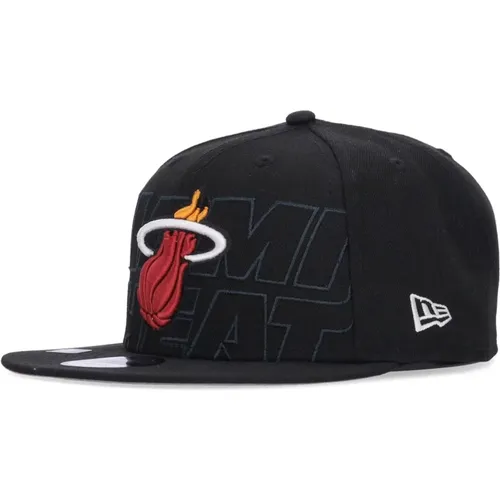 Miami Heat NBA Draft Cap Flat Visor , male, Sizes: ONE SIZE - new era - Modalova