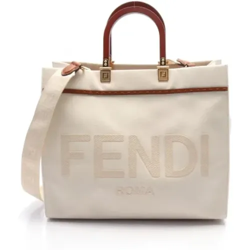 Pre-owned Canvas handbags , female, Sizes: ONE SIZE - Fendi Vintage - Modalova