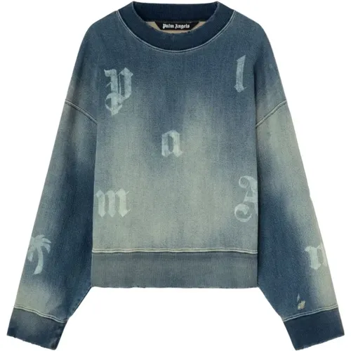 Clear Sweater , male, Sizes: L, S, M - Palm Angels - Modalova