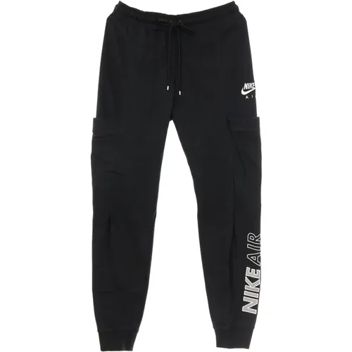 White Fleece Tracksuit Pants Sportswear , female, Sizes: L - Nike - Modalova