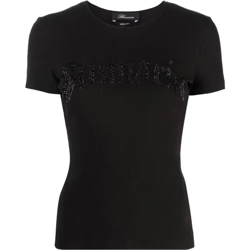 T-shirt , female, Sizes: XS - Blumarine - Modalova