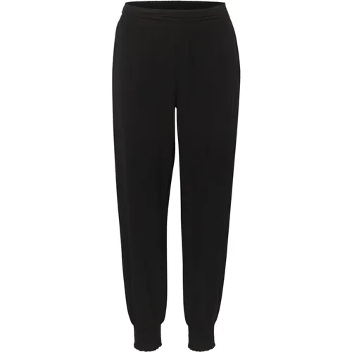 Lässige Passform Harem Pant Sweatpants Pitch , Damen, Größe: M - Cream - Modalova