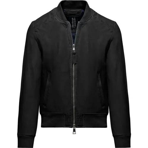 Jams Leather Bomber Jacket , male, Sizes: 3XL, 2XL, M, XL, L - BomBoogie - Modalova