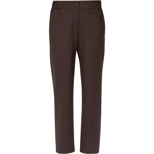 Ebano Twill Straight Leg Hose , Damen, Größe: L - Ottod'Ame - Modalova