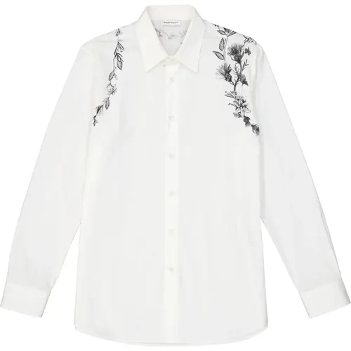 Stylish Printed Shirt for Men , male, Sizes: S, M - alexander mcqueen - Modalova