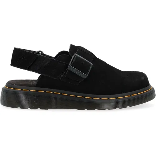 Jorge II Schwarze Wildleder Mules , Herren, Größe: 43 EU - Dr. Martens - Modalova