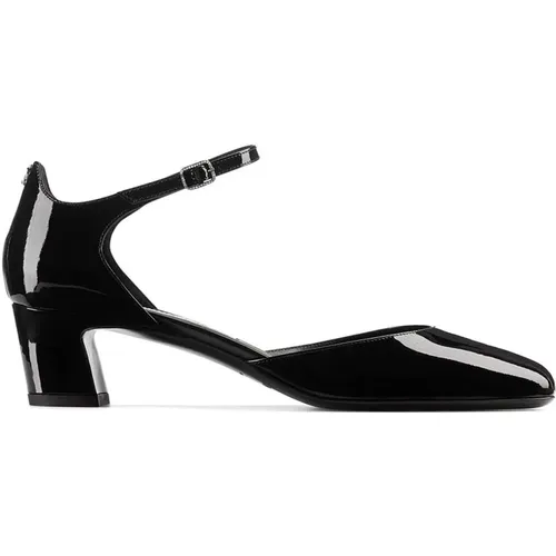 Schwarze Leder Schnalle-Knöchelriemen Schuhe - Jimmy Choo - Modalova