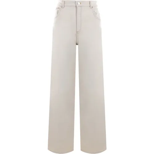 Grey Boyfriend Jeans in Stretch Cotton Denim , female, Sizes: 2XS, S, XS - Blumarine - Modalova