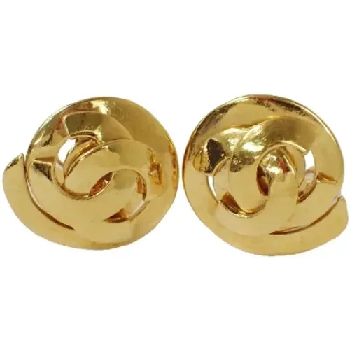 Pre-owned Metal earrings , female, Sizes: ONE SIZE - Chanel Vintage - Modalova