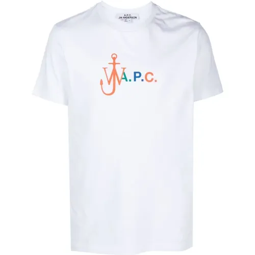 JW Anderson Logo-Print T-Shirt , Herren, Größe: S - A.p.c. - Modalova