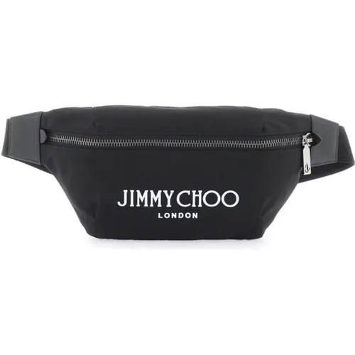 Contrasting Logo Print Nylon Beltpack , male, Sizes: ONE SIZE - Jimmy Choo - Modalova