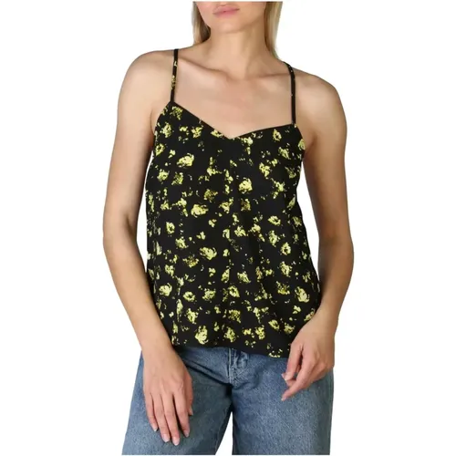 Blumiges Ärmelloses Top , Damen, Größe: XS - Calvin Klein - Modalova