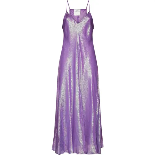 Metallic Jacquard Cocktail Dress , female, Sizes: S, M - Forte Forte - Modalova