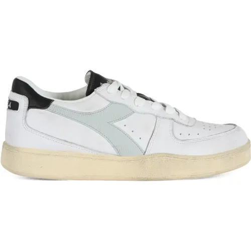 Vintage Leder Sneakers Low Top , Damen, Größe: 39 1/2 EU - Diadora - Modalova