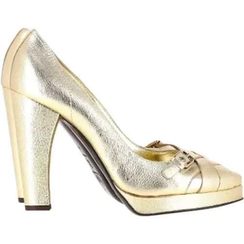 Pre-owned Leather heels , female, Sizes: 8 UK - Dolce & Gabbana Pre-owned - Modalova