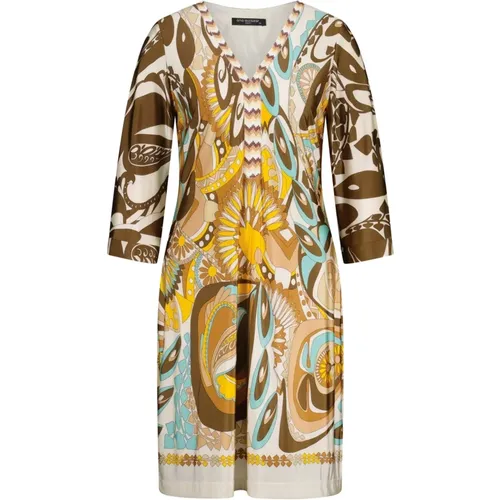 Glänzendes Midi-Kleid mit auffälligen Details - Ana Alcazar - Modalova