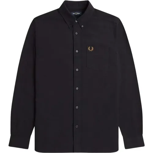 Klassisches Oxford-Hemd , Herren, Größe: M - Fred Perry - Modalova