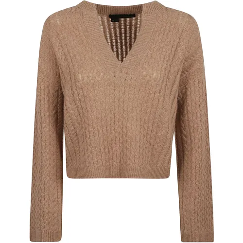ALI Notch Sweaters , female, Sizes: XS, M - 360cashmere - Modalova