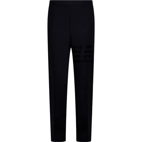 Stylish Slim-Fit Trousers for Men , male, Sizes: L, XL - Thom Browne - Modalova