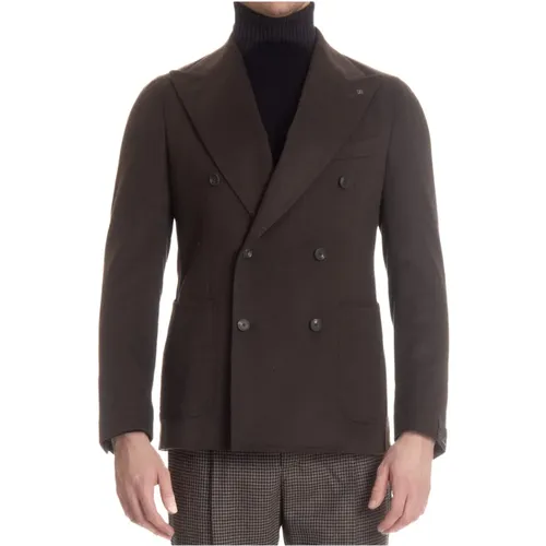 Double-Breasted Wool Jacket , male, Sizes: XL, M, L - Tagliatore - Modalova