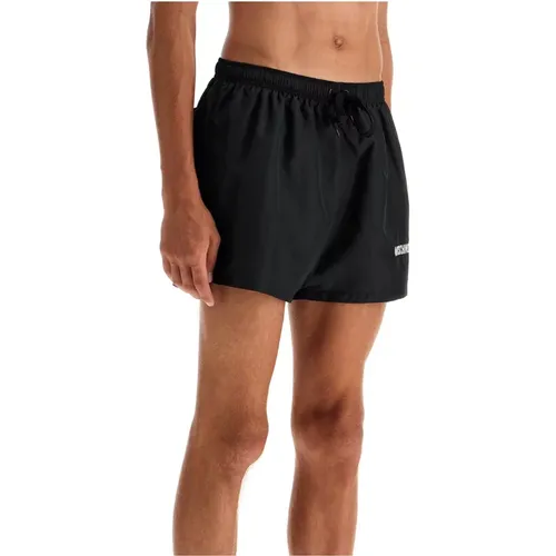 Bestickte Meer Boxershorts , Herren, Größe: XL - Moschino - Modalova