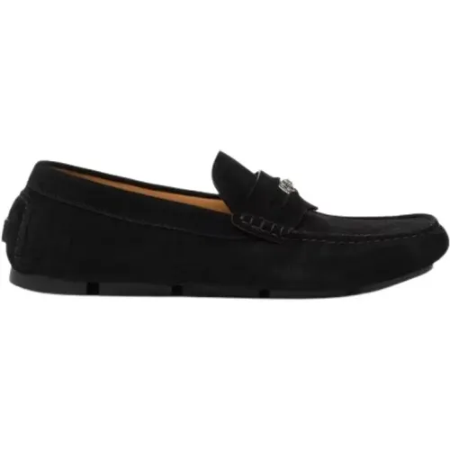 Flat Shoes , male, Sizes: 8 UK, 7 UK, 9 UK, 7 1/2 UK, 8 1/2 UK, 10 UK - Versace - Modalova