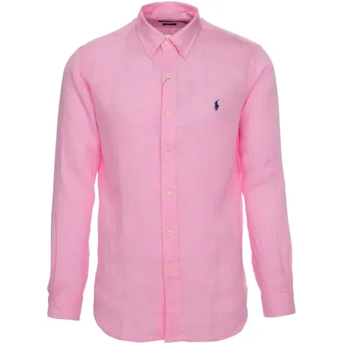 Stylish Linen Casual Shirt for Men , male, Sizes: M, XL, S, L - Ralph Lauren - Modalova