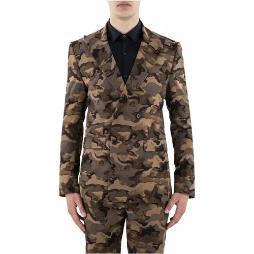 Tropical Double-Breasted Jacket , male, Sizes: M, 3XL, XS, 2XL, S, L - Corsinelabedoli - Modalova